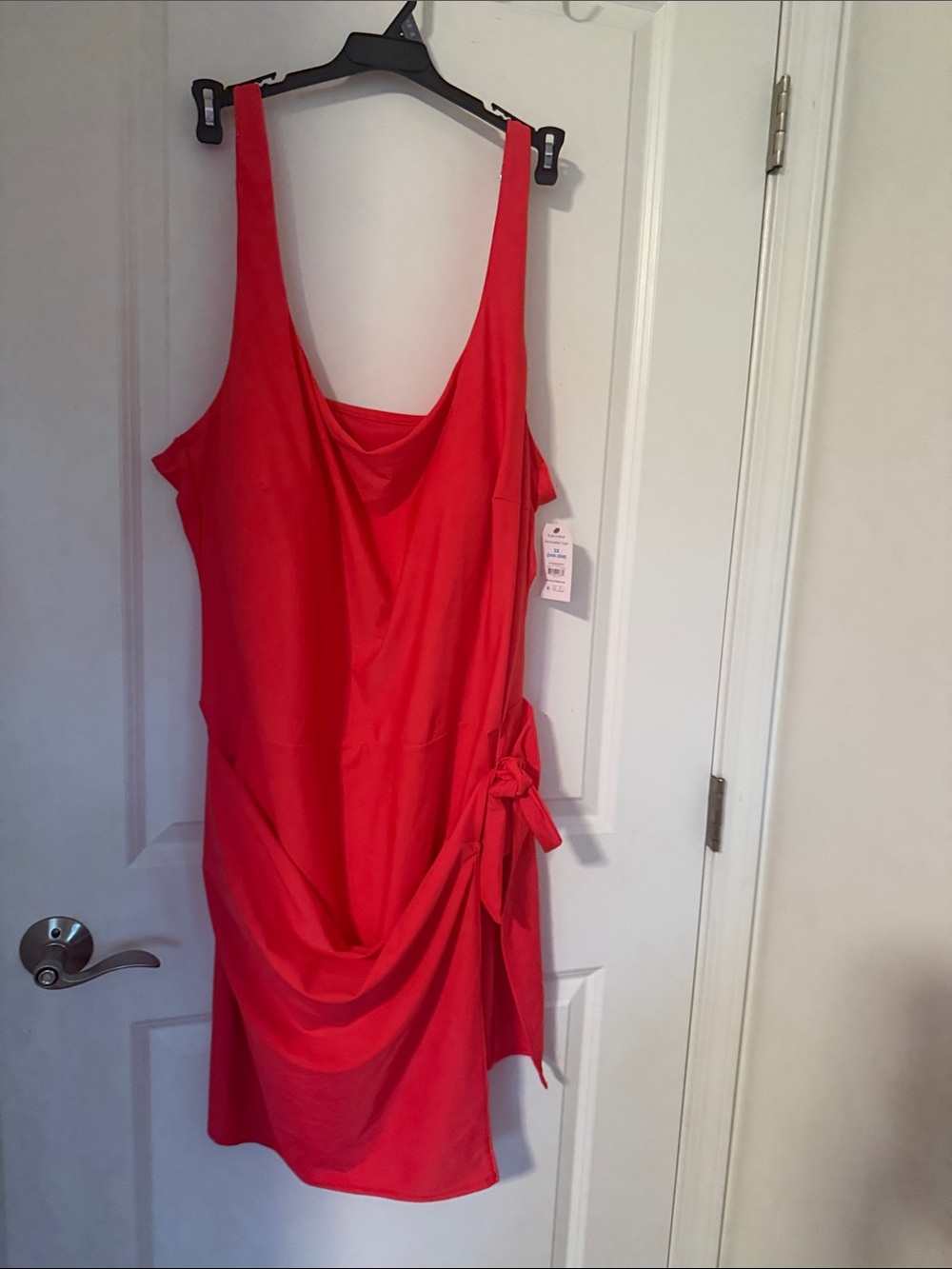 Time and Tru faux wrap swim dress